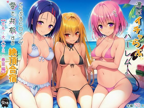 【Velvet House】濃厚イチャらぶハーレム！とらぶるヒロインが愛を共有する絶頂合宿【モモ・大人ヤミ・春菜編】｜水着 評価
