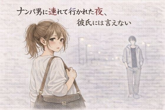 【夜の灯る部屋】ナンパ男に連れて行かれた夜、彼氏には言えない ―断れなかった―｜寝取り・寝取られ・NTR 評価1.00
