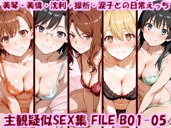 【美乳淫】主観疑似SEX集 FILE_B01-05 美琴・美偉・沈利・操祈・涙子との日常えっち｜イラスト・CG集 評価