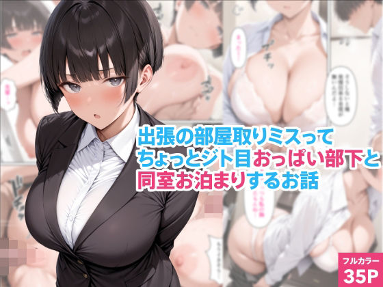 【くろくろキャノン】出張の部屋取りミスってちょっとジト目おっぱい部下と同室お泊まりするお話｜OL 評価