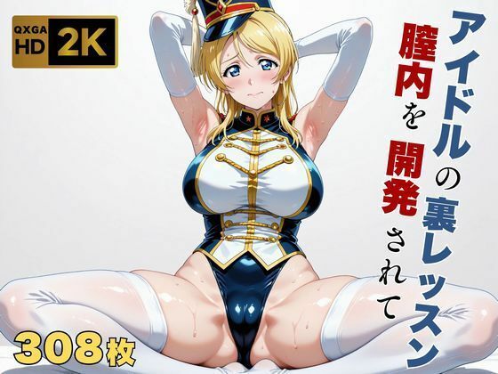 【画像生成マン】【ラブラ●ブ】【絢●絵里】金髪アイドル、マーチングバンド衣装のまま快感を教えられる｜巨乳 評価