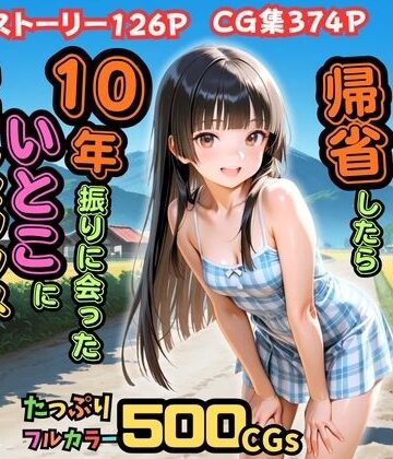 【ピストン工房】【500枚】夏休みに田舎に帰省したら10年振りに会ったいとこに中出しセックスさせてもらって気持ち良すぎた話【従妹同士の夏の中出しセックス】｜辱め 評価5.00