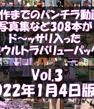 【Libido-Labo】最新作までのパンチラ動画や写真集など308本がドッサリ入った最強ウルトラバリューパック！Vol.3（2021年11月18日版！）｜3DCG 評価