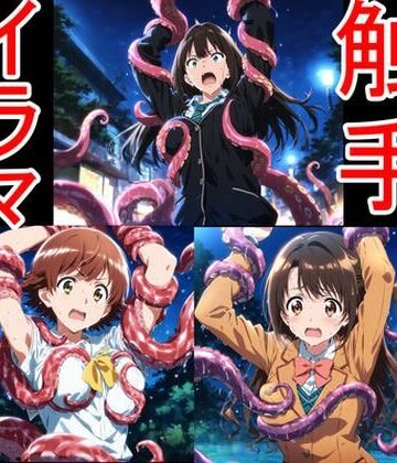 【aiヒロインクリエイト】触手イラマ凛未央卯月｜辱め 評価