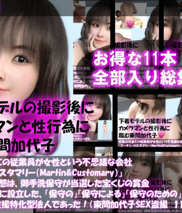 【Libido-Labo】【▲500】社長以外全ての従業員が女性という不思議な会社『マーチン・カスタマリー（Martin＆Customary；）』しかしその実態は、御手洗保守が当選した宝くじの賞金7億円を元手に設立した、「保守の」「保守による」「保守のための」女性モデル盗撮特化型法人であった！（東間加代子の撮影現場のSEX盗撮:お得な11本全部入り総集編）｜イラスト・CG集 評価