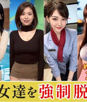 【AIで絶世の美女を作る】【約60分】『美女達を強●脱衣』静寂を切り裂く指先、暴かれる秘密 -AIで描く究極の美女達-｜イラスト・CG集 評価5.00