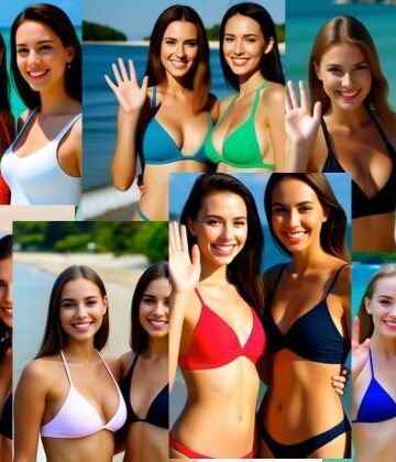 【AI創造美女】bikini girls｜全年齢向け 評価