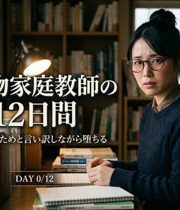 【サボテンキック】堅物家庭教師・佐倉先生の12日間 〜‘集中力を上げるため’と言い訳しながら堕ちる同棲調教日誌〜｜女教師 評価1.00