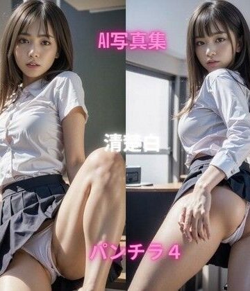 【Premium AI Girls】AI写真集 清楚白 SHIRO SEISO パンチラ4｜処女 評価